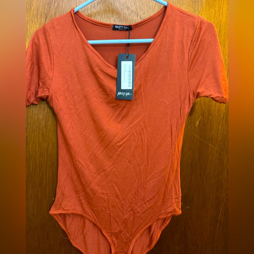 Nasty gal rust bodysuit tee